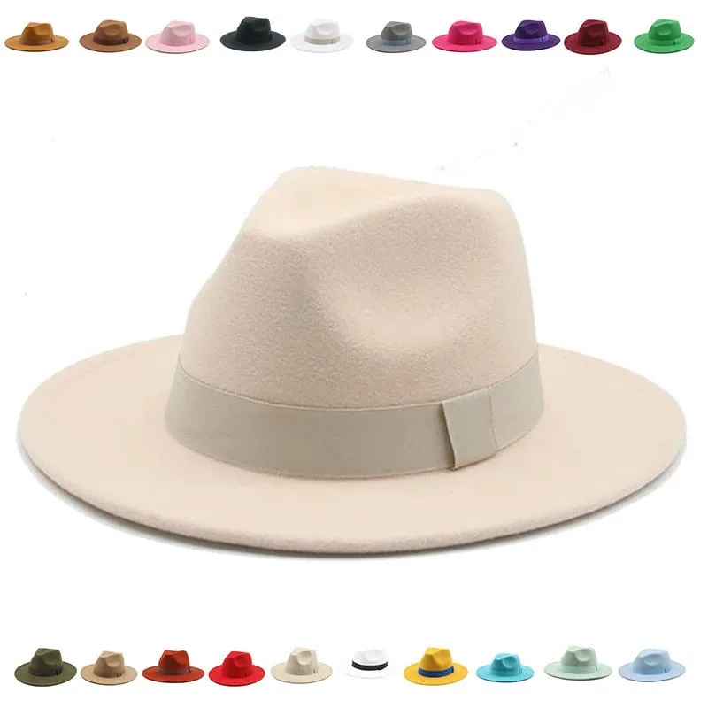 Fedora Hat Wool - Fedora-Hut für Damen, Winterhüte für Frauen,