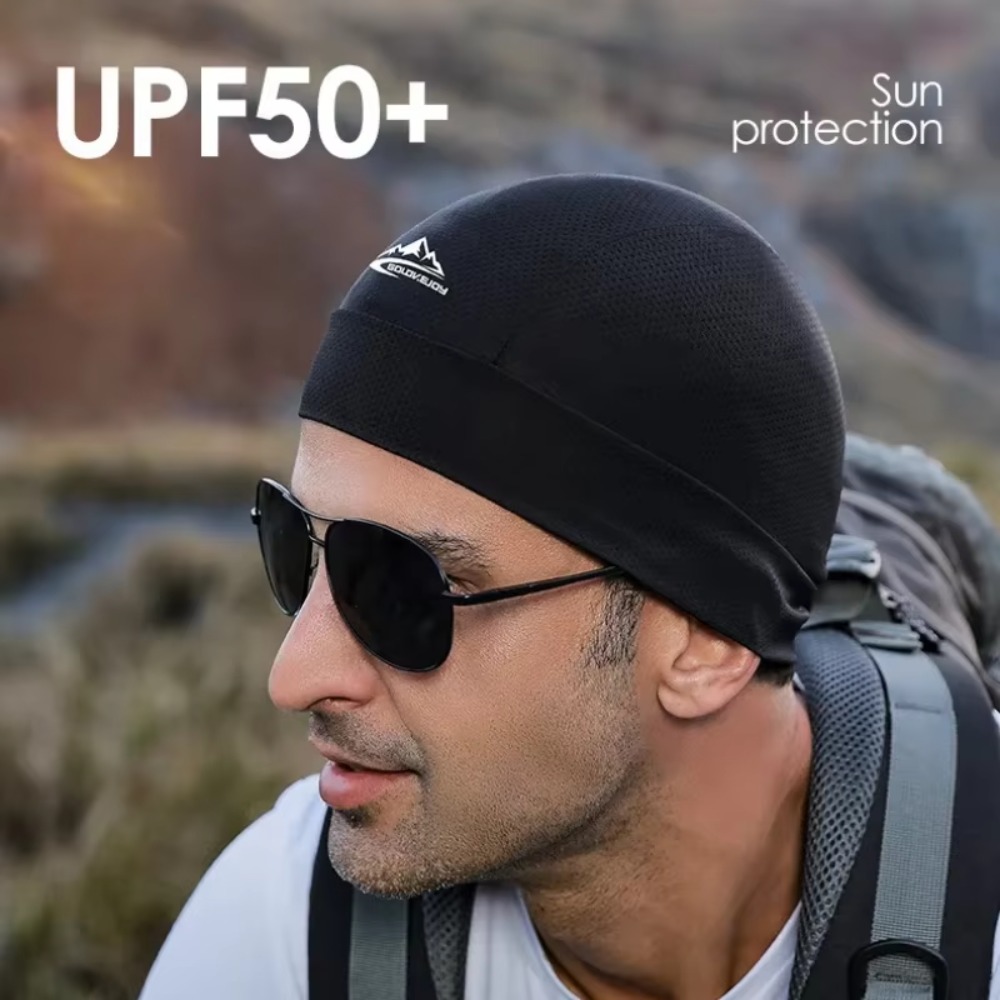Skull Cap Helmet Liner - Motorrad-Kappe Schnelltrocknend Anti-UV Sportmütze Kühlende Schädelkappe