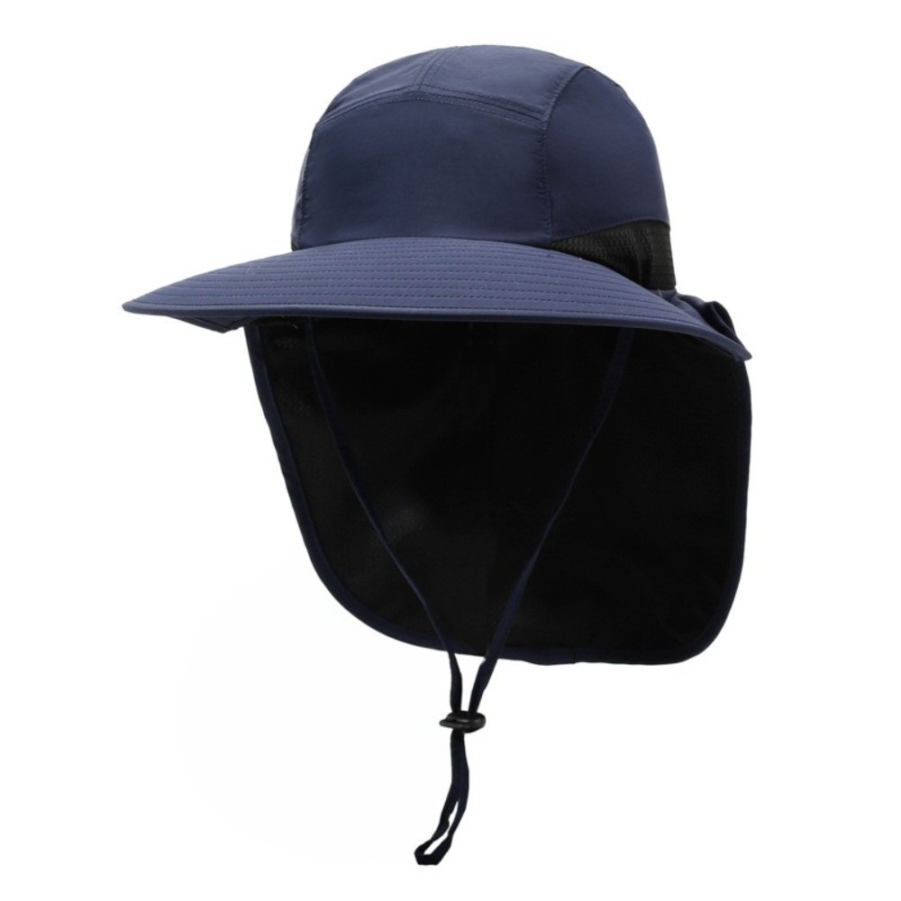 Bucket Hat Cotton - Einfacher Outdoor-Sonnenhut mit breiter Krempe, UV-Schutz