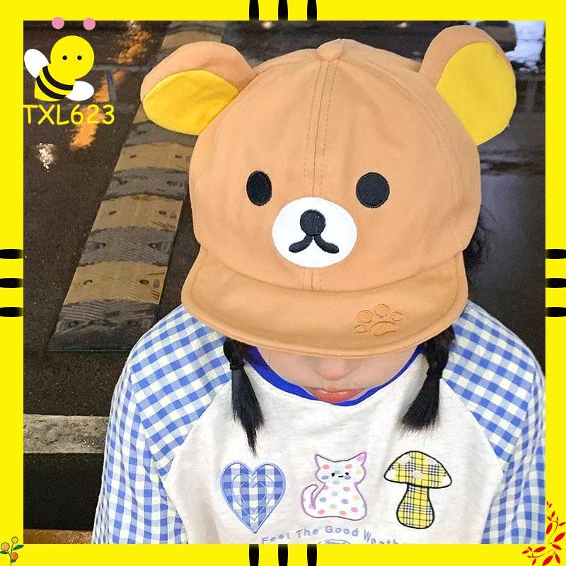 Visor Sun Hat - Rilakkuma Bär mit Ohrenklappe Sommerhüte für