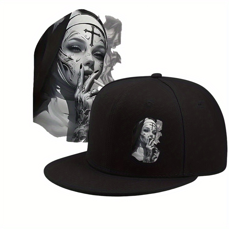Snapback Hat Flat - Modische Baseballkappe mit flachem Schirm, verstellbar,