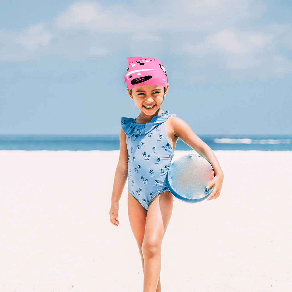 Swim Hat Silicone - 2 Stück Kinder-Schwimmkappen aus Silikon mit