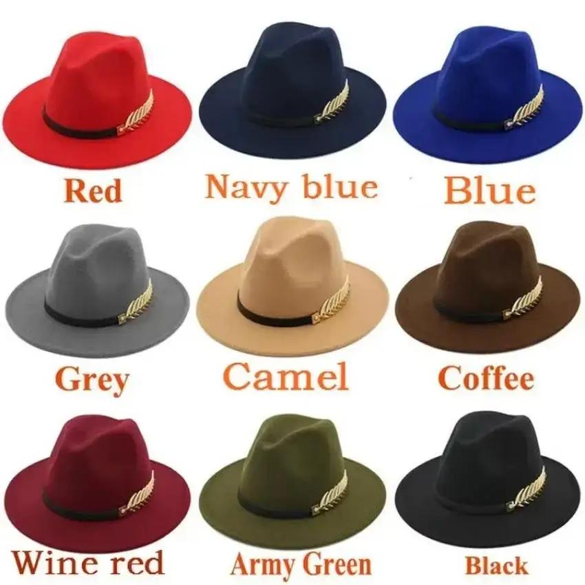 Fedora Hat Wool - Einfache Mode für formelle Anlässe, Wollmützen