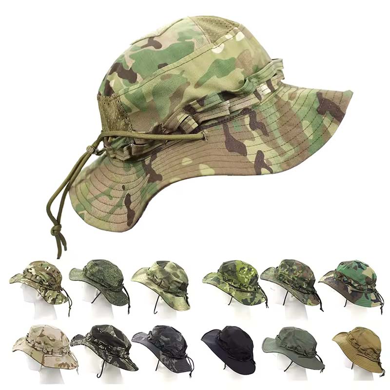 Boonie Hat Tactical - Tarnfarbene Taktische Boonie-Hüte Camping Klettern Bucket