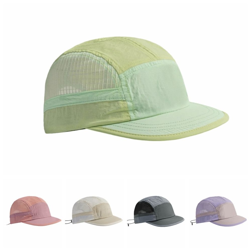 Running Cap Lightweight - Farbblockierte Schnelltrocknende Baseballkappe Retro 5-Panel Weicher
