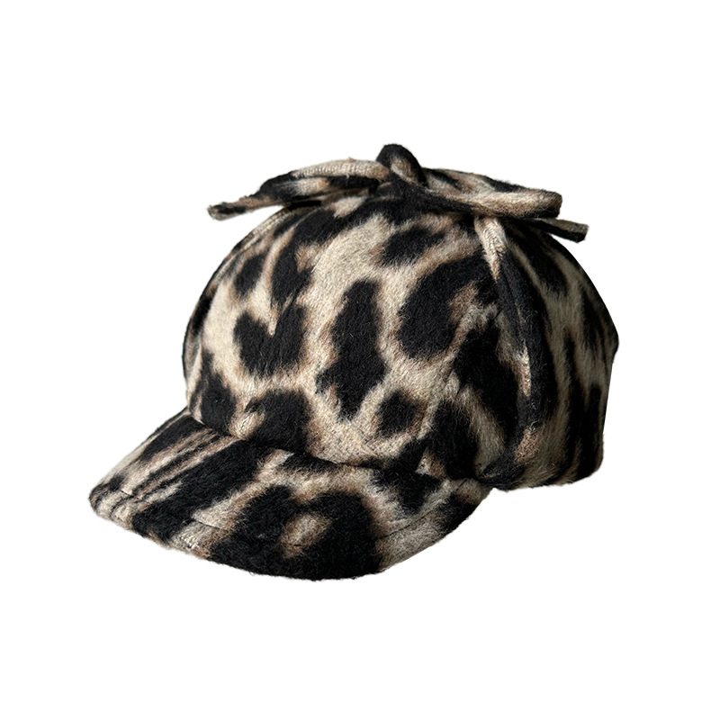 Trapper Hat Ear Flap - Zebra- und Leopardenmuster Trapper-Mütze, Stilvolle Vielseitige
