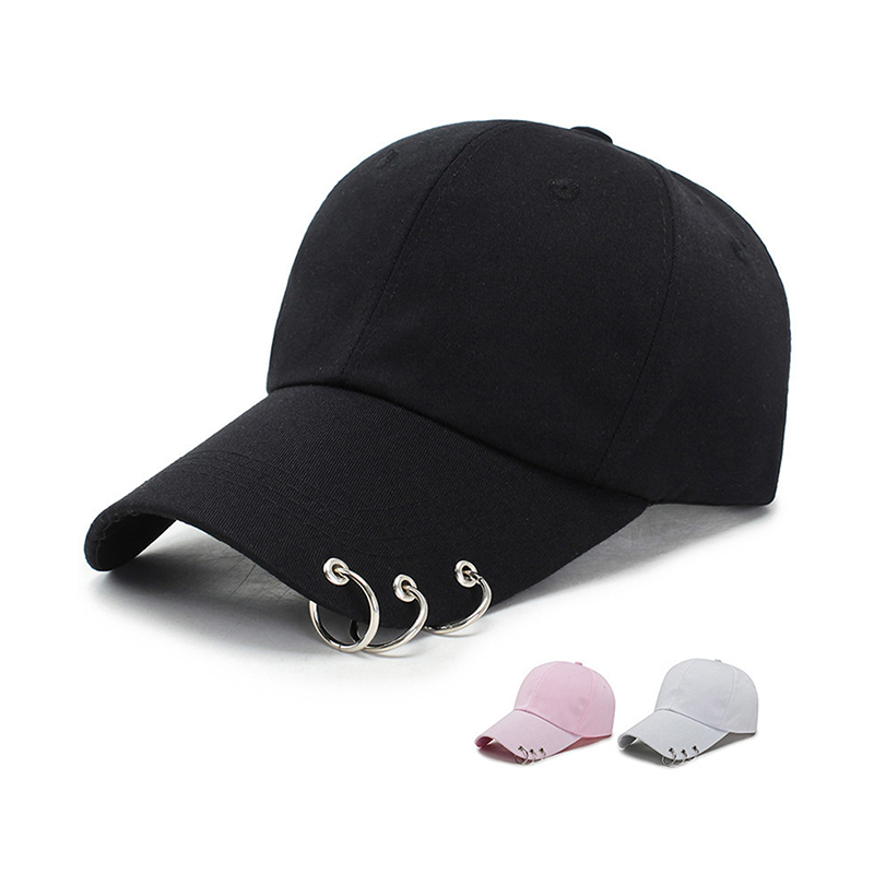 Dad Hat Cotton - Hip-Hop-Baseballkappe für Damen mit Ringmuster für