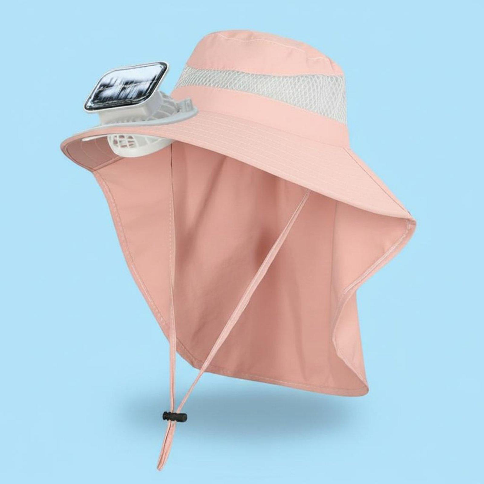 Visor Sun Hat - Verstellbarer Kinder-Sonnenhut mit Solarventilator, Kühlvisier-Kappe mit
