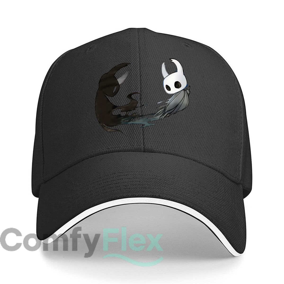 Baseball Cap Structured - Hollow Knight & Void Entity Illustration