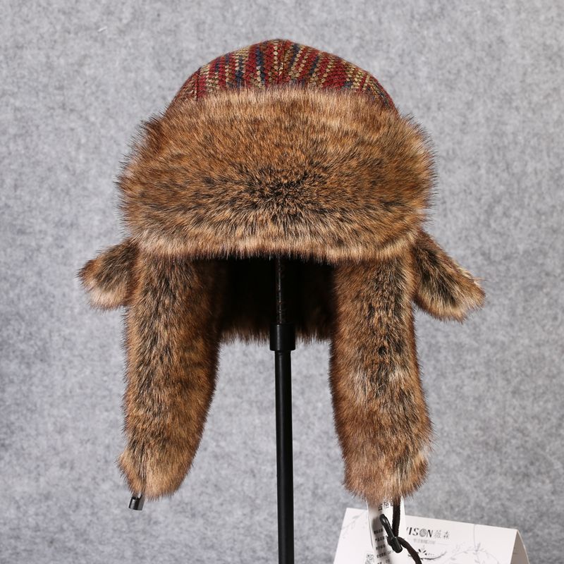 Trapper Hat Ear Flap - B-8433 Mann Bomber Hut Rex Kaninchen