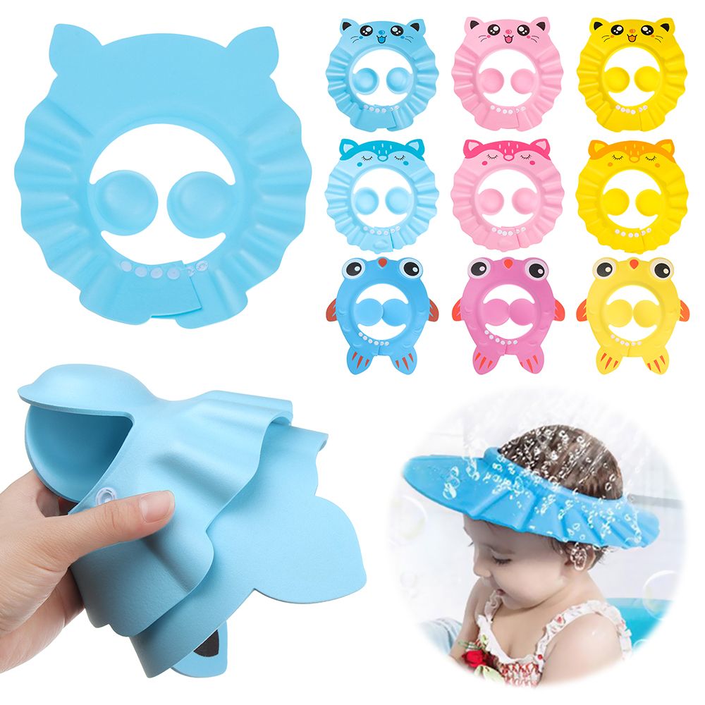 Swim Hat Silicone - Gehörschutz wasserdicht verstellbar Augenschutz Bad Visier