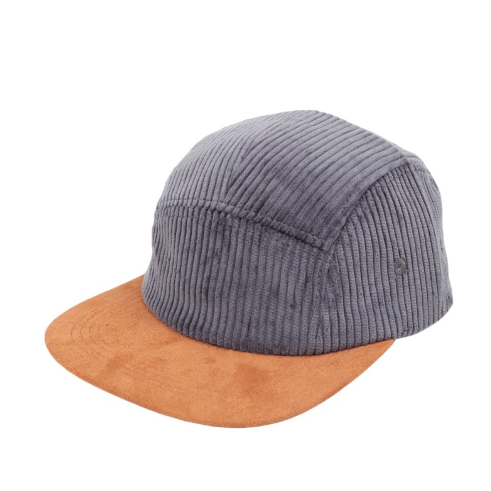 Corduroy Cap 5 Panel - Vielseitige Retro-Baseballkappe mit flacher Krempe, 5-teilig,
