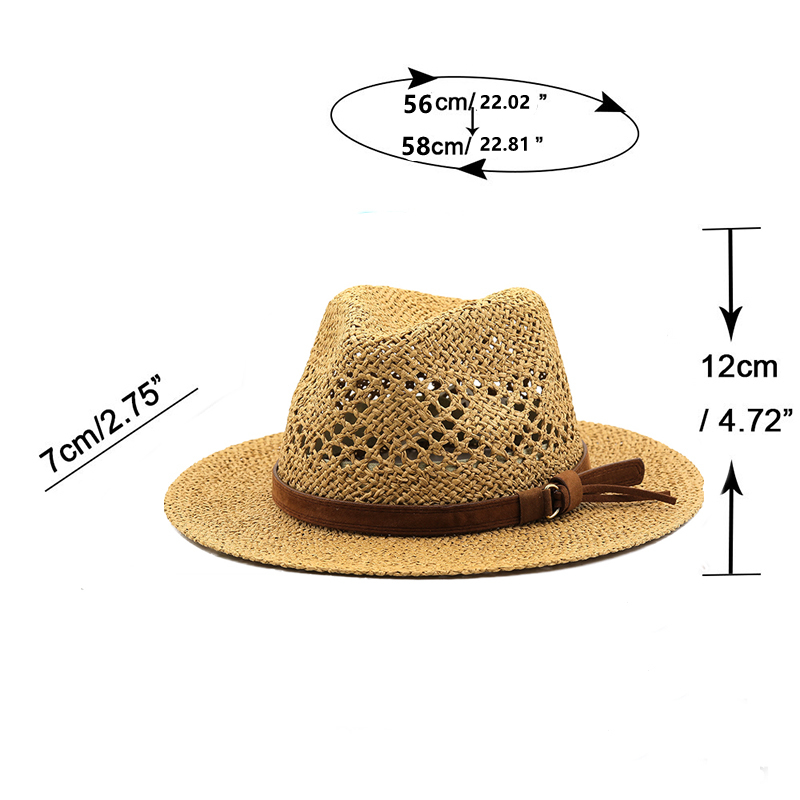 Hohl Männer Bast stroh hut Str – Cowboy Hat Straw Bewertung und Preis