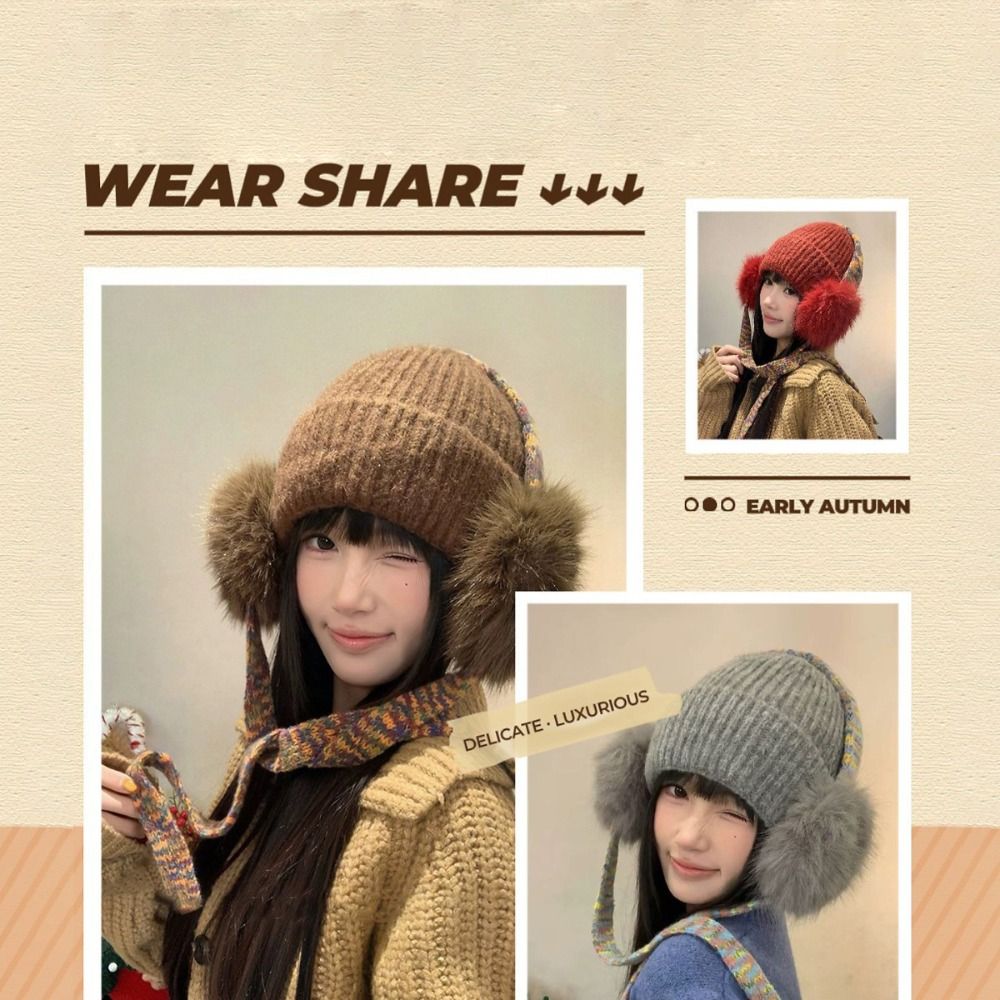 Retro-Strickmütze mit Ohrenkla – Beanie Cuffed Knit Bewertung und Preis