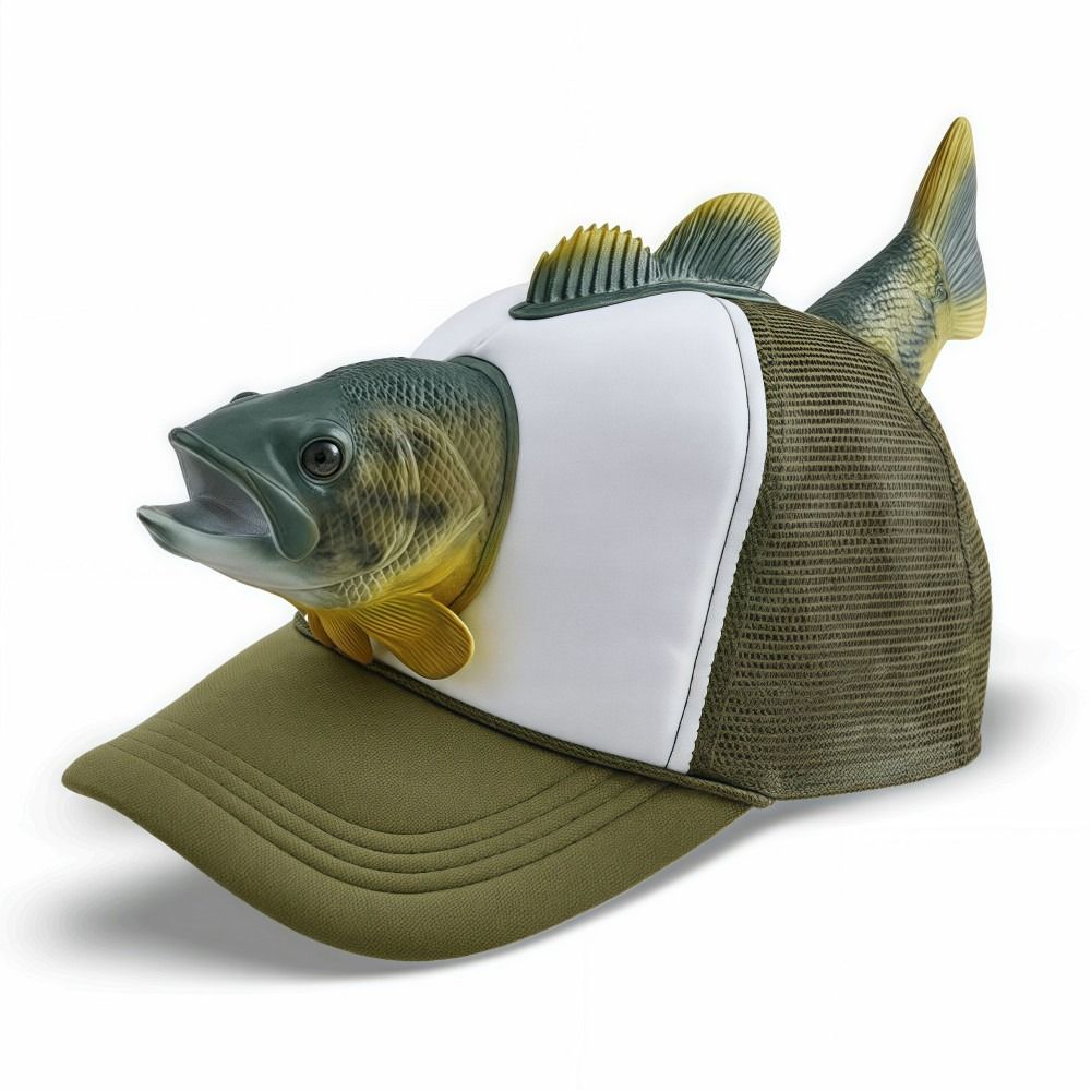Lustige 3D-Fisch-Tier-Trucker- – Trucker Cap Mesh Bewertung und Preis