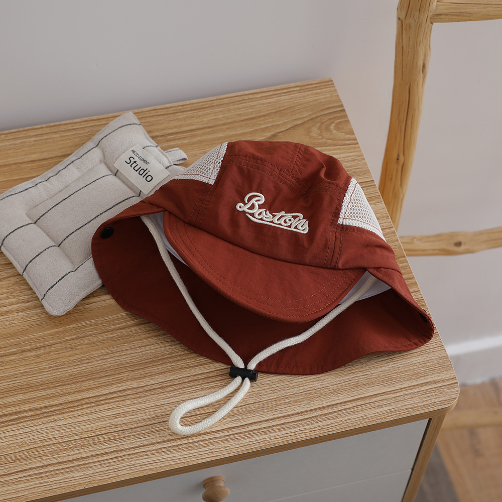 Buchstaben-Bestickter Baby-Son – Bucket Hat Cotton Bewertung und Preis