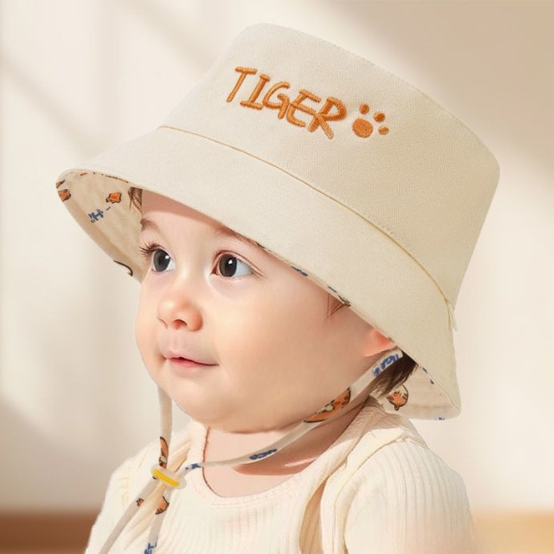 Buchstaben-Bestickter Baby-Fis – Bucket Hat Cotton Bewertung und Preis