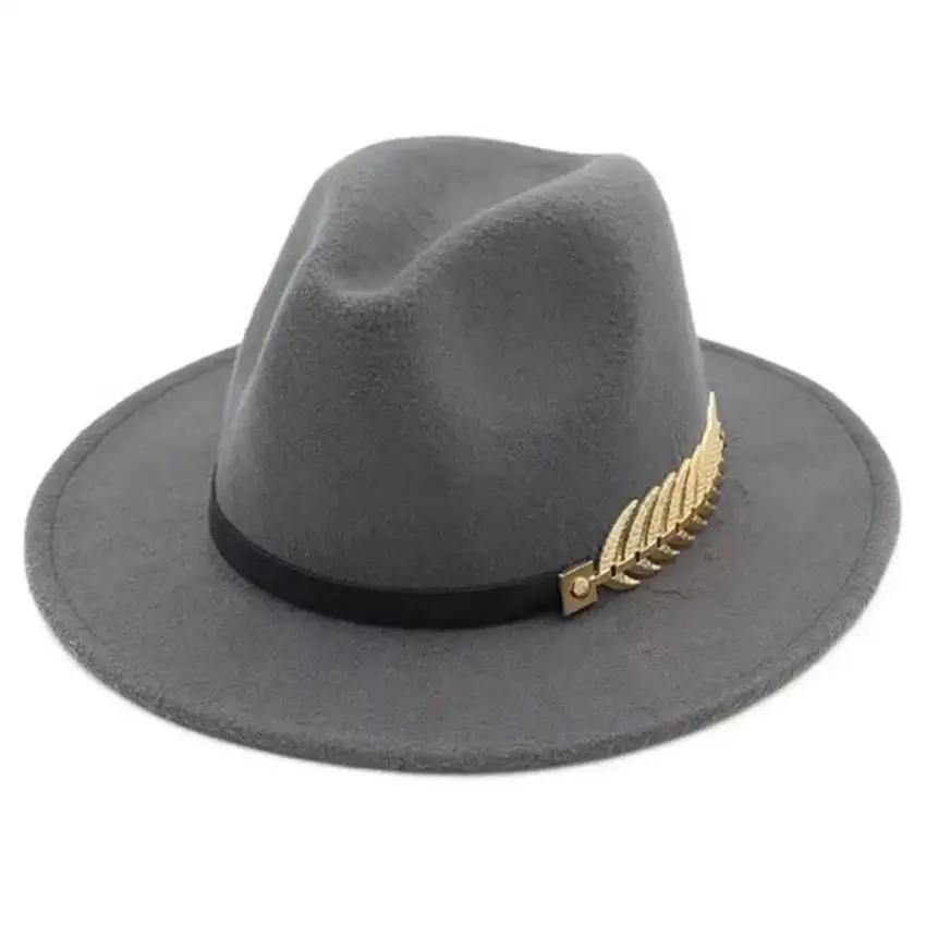 Einfache Mode für formelle Anl – Fedora Hat Wool Bewertung und Preis