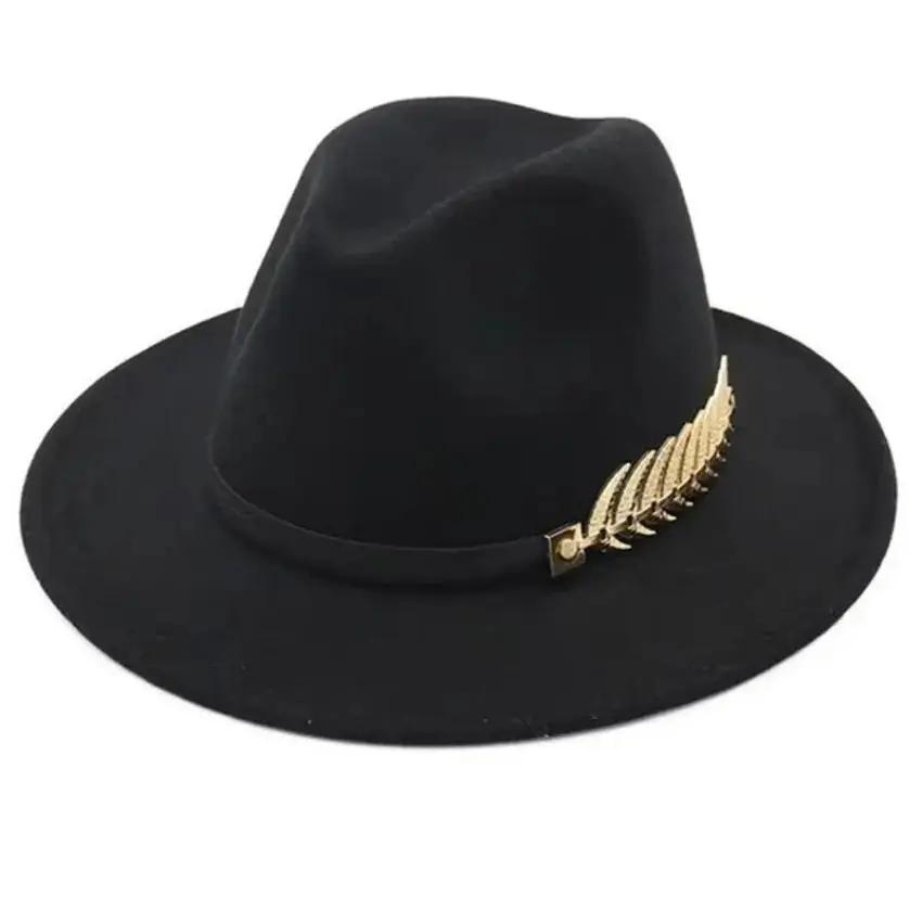 Einfache Mode für formelle Anl – Fedora Hat Wool Bewertung und Preis