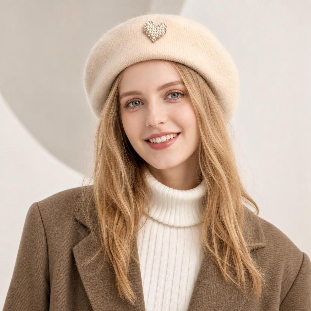 Modische Warme Winter-Wollmütz – Beret French Wool Bewertung und Preis