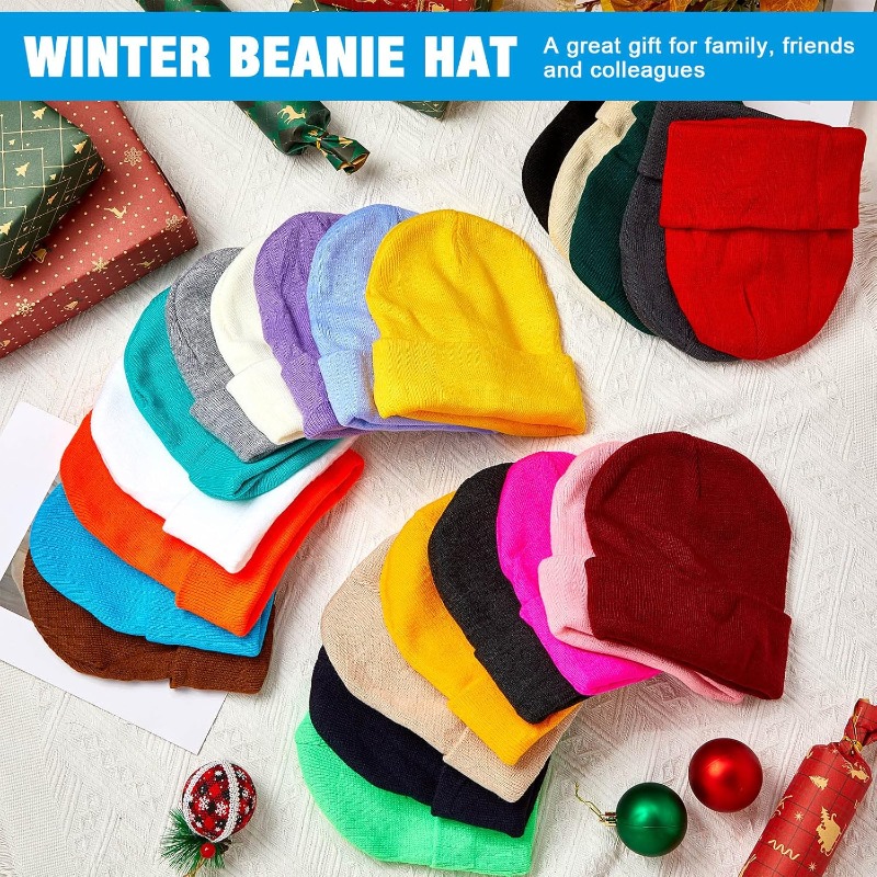 1 Stück Winter warme dicke Bea – Beanie Cuffed Knit Bewertung und Preis