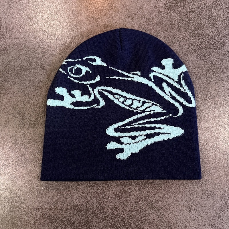 Beanie mit Baumfrosch-Aufdruck – Beanie Cuffed Knit Bewertung und Preis