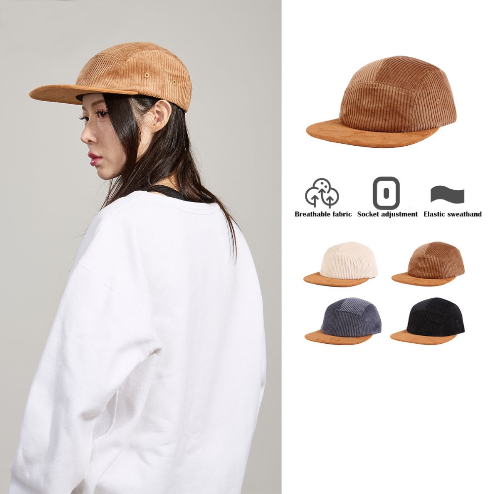 Vielseitige Retro-Baseballkapp – Corduroy Cap 5 Panel Bewertung und Preis