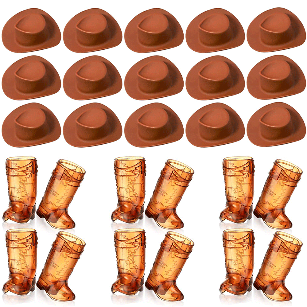 27 Stück Mini-Cowboystiefel au – Cowboy Hat Straw Bewertung und Preis