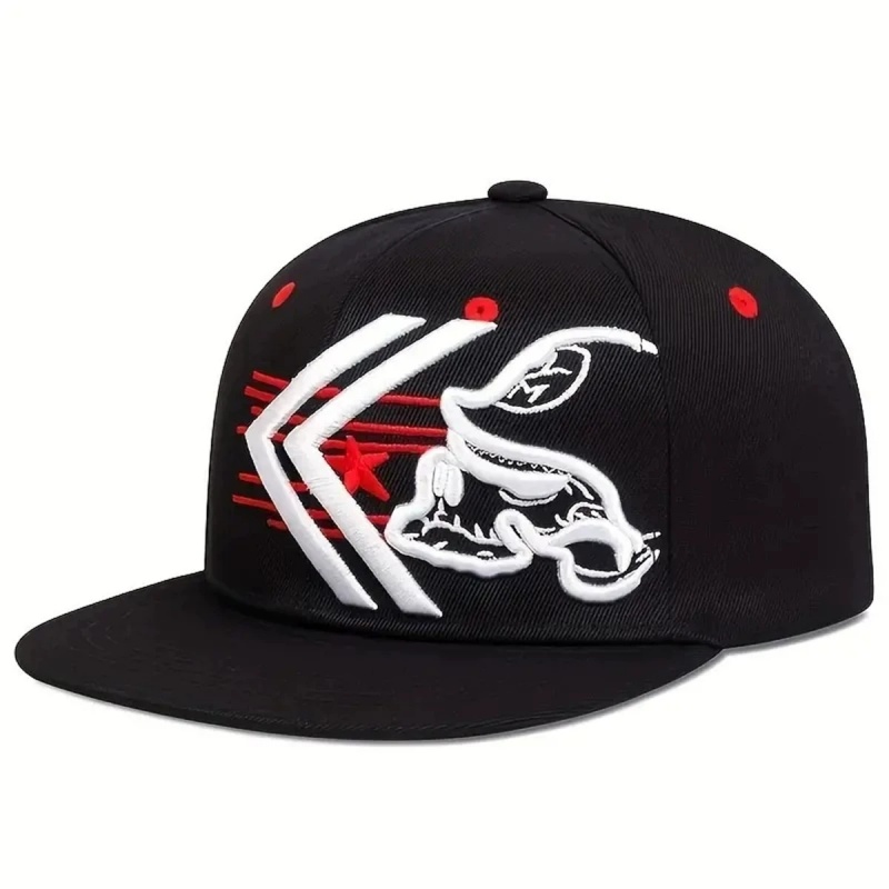 Unisex Skelett-Stickerei Baseb – Snapback Hat Flat Bewertung und Preis