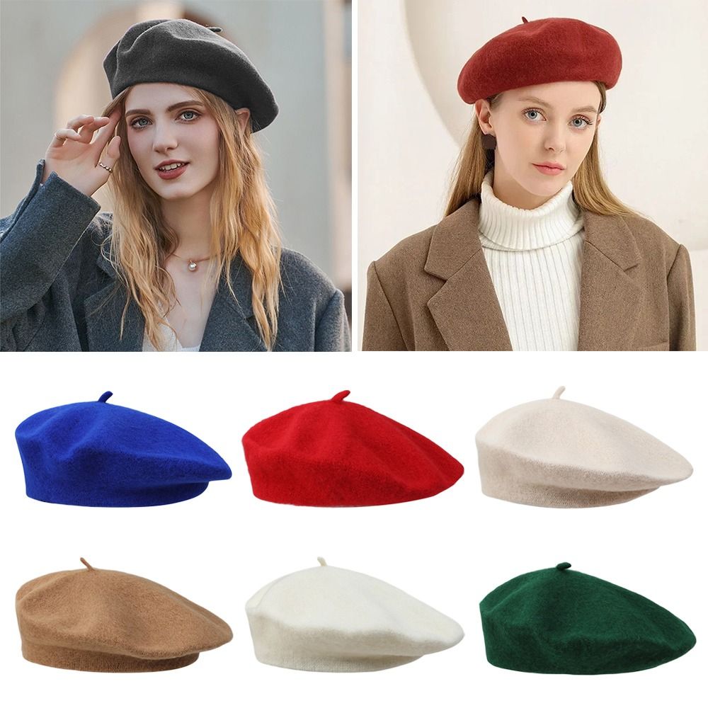 Mode Warme Winter Wolle Basken – Beret French Wool Bewertung und Preis