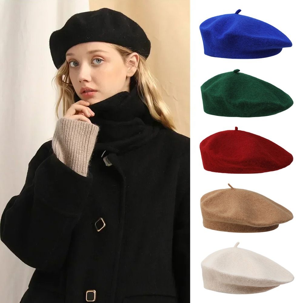 Mode Warme Winter Wolle Basken – Beret French Wool Bewertung und Preis