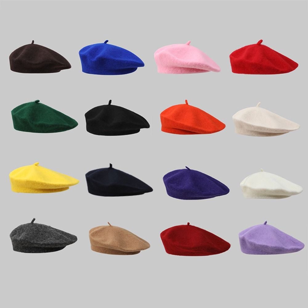 Mode Warme Winter Wolle Basken – Beret French Wool Bewertung und Preis