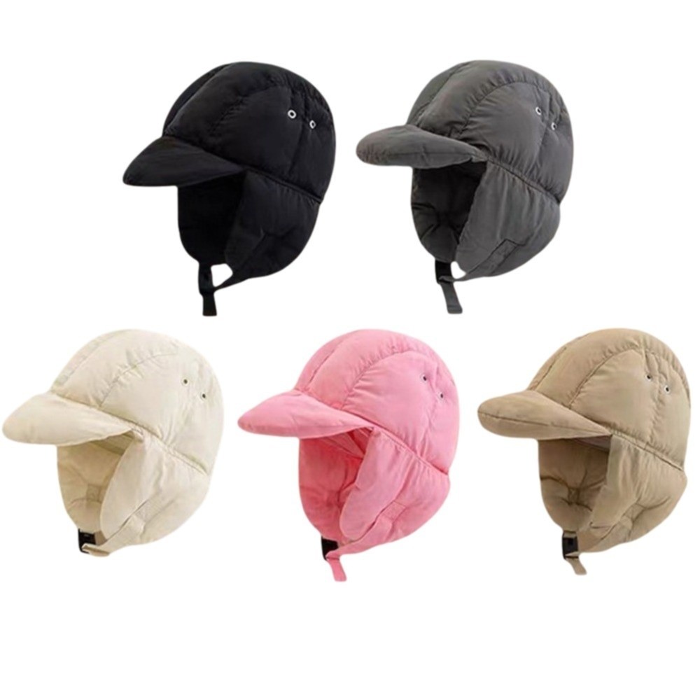Einfarbige, gepolsterte Bomber – Trapper Hat Ear Flap Bewertung und Preis