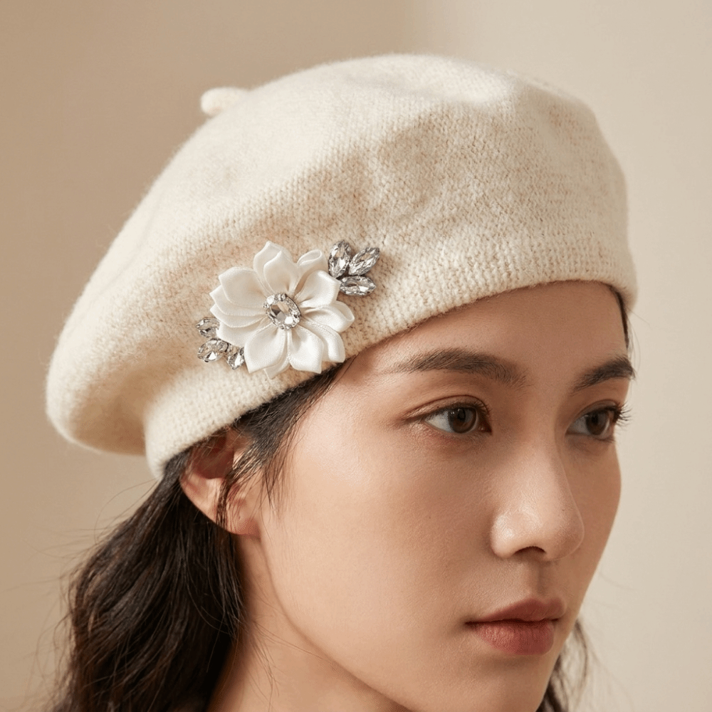 Süße Einfarbige Woll-Baskenmüt – Beret French Wool Bewertung und Preis