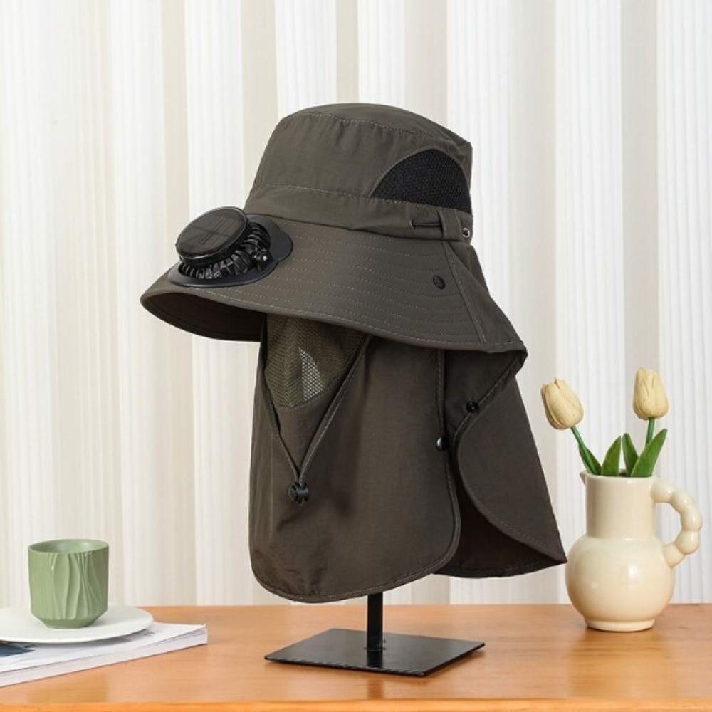 Tragbarer Solar-Ventilatorhut, – Sun Hat Wide Brim Bewertung und Preis