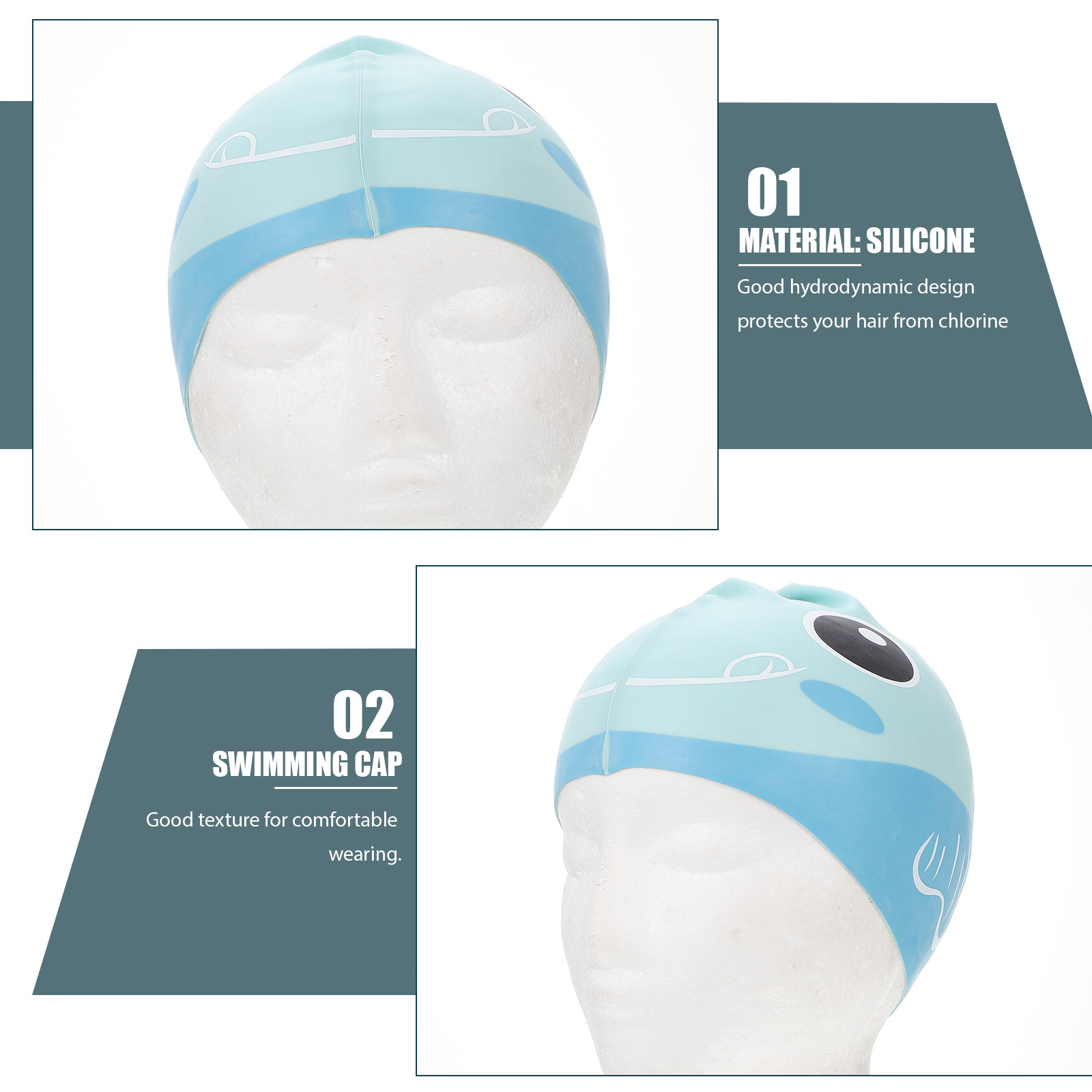 Silikon-Badekappe, Cartoon-Kin – Swim Hat Silicone Bewertung und Preis