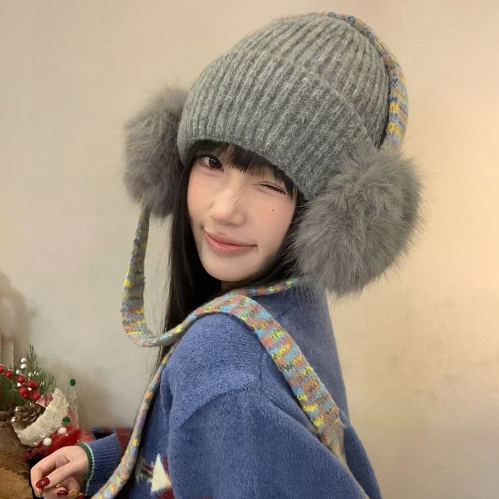 Retro-Strickmütze mit Ohrenkla – Beanie Cuffed Knit Bewertung und Preis
