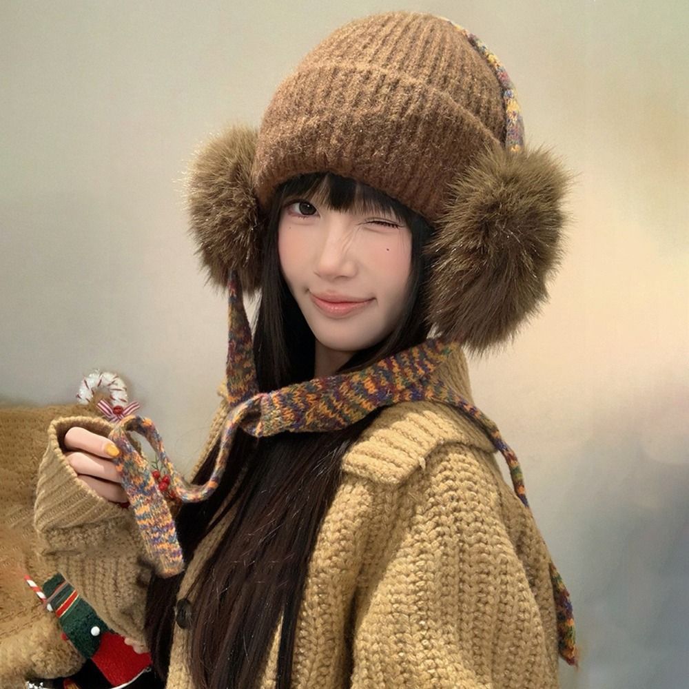 Retro-Strickmütze mit Ohrenkla – Beanie Cuffed Knit Bewertung und Preis