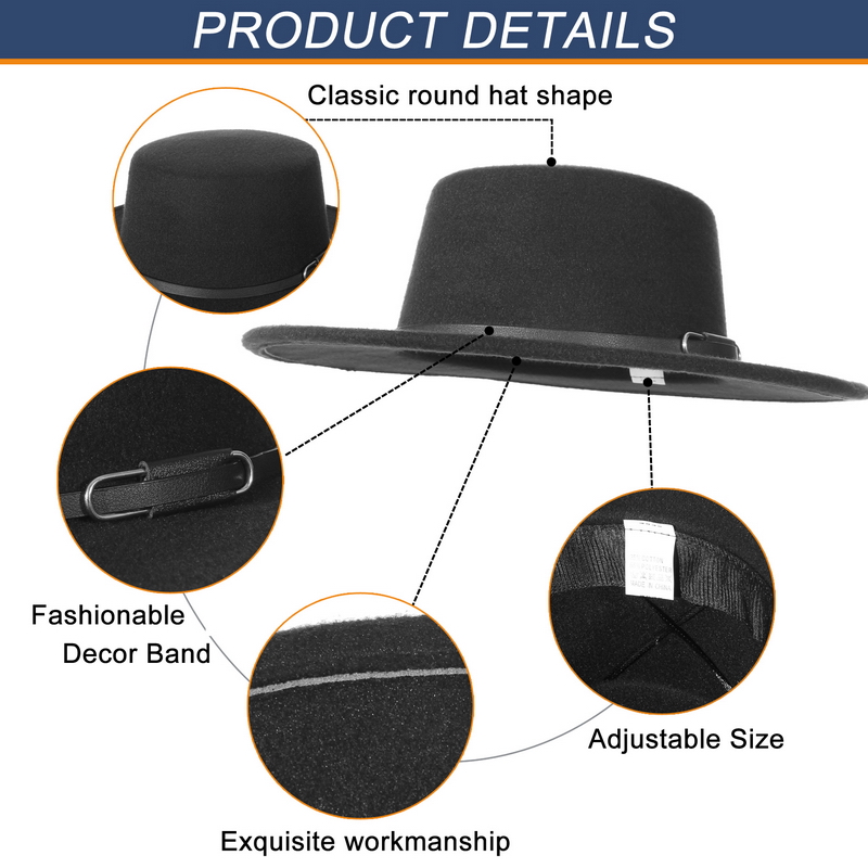 Eleganter Fedora-Hut mit breit – Fedora Hat Wool Bewertung und Preis