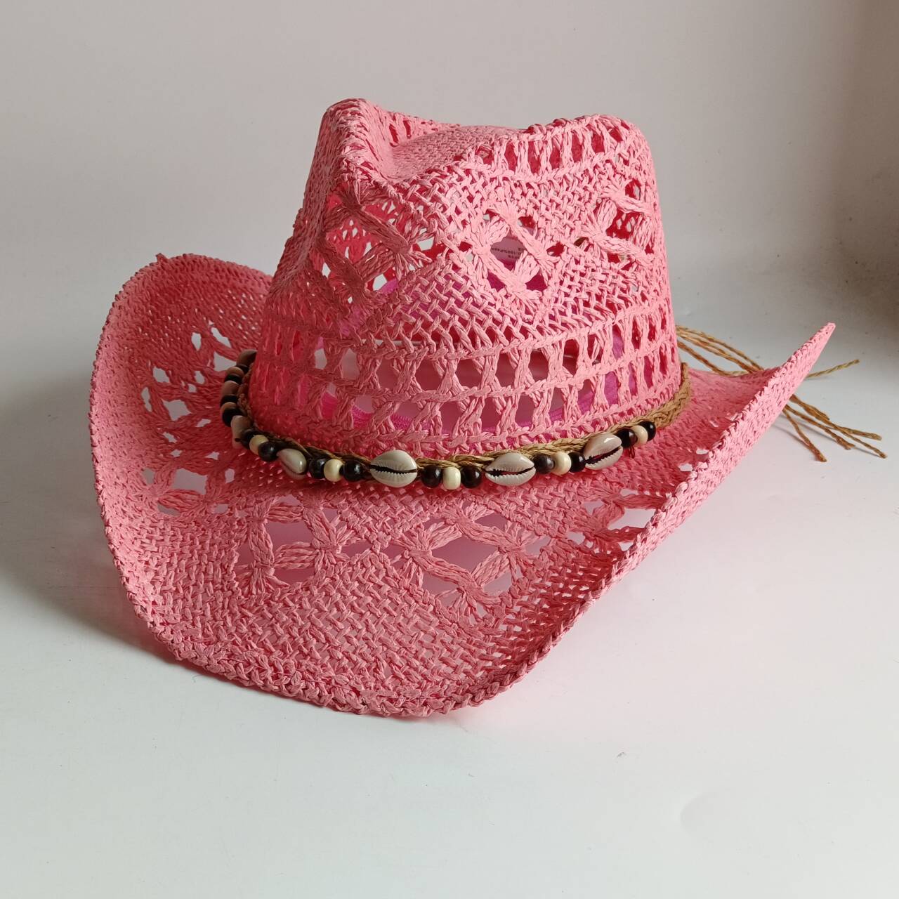Rosa Cowboy-Strohhut, handgefe – Cowboy Hat Straw Bewertung und Preis
