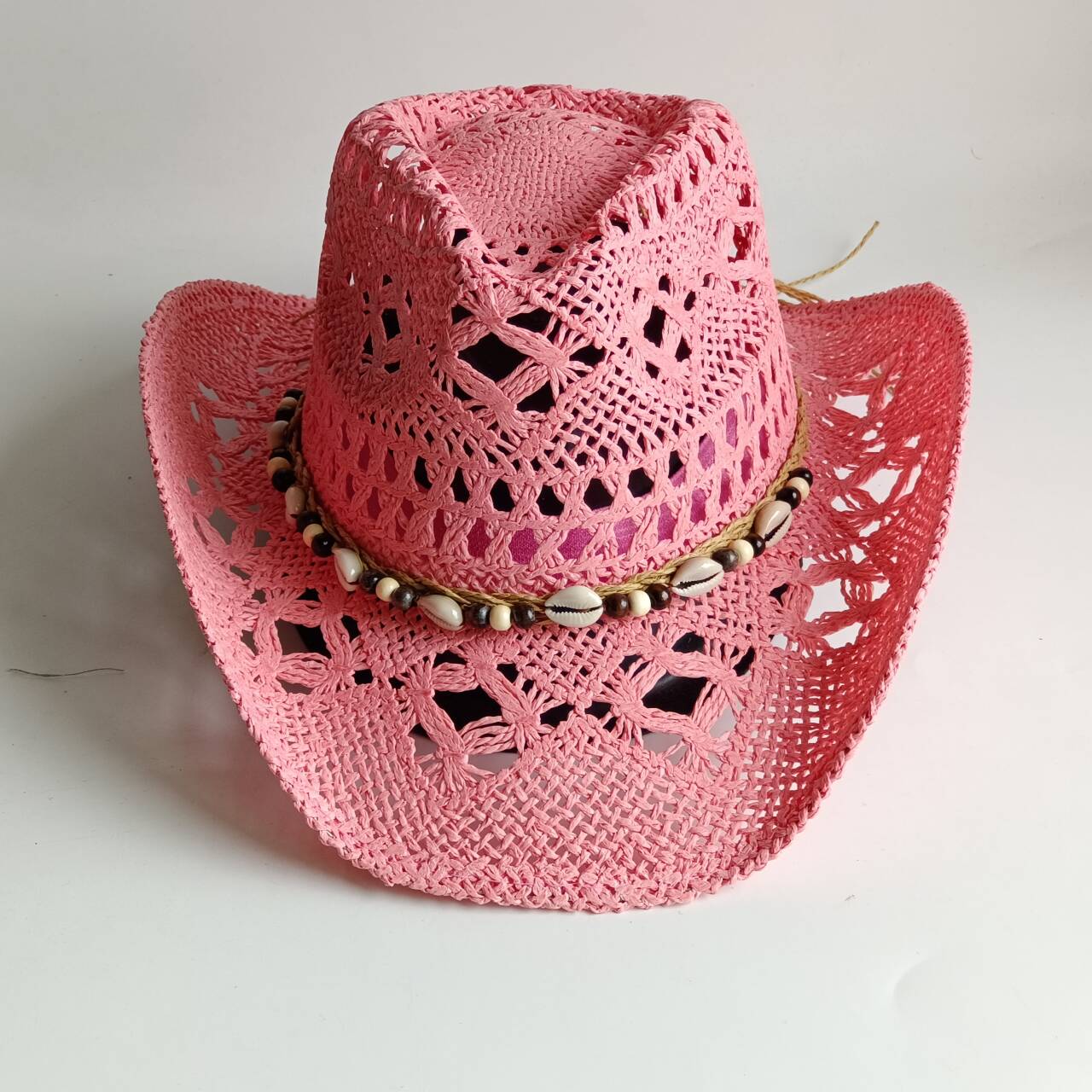 Rosa Cowboy-Strohhut, handgefe – Cowboy Hat Straw Bewertung und Preis